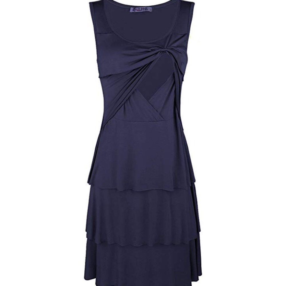 Navy nursing/breastfeeding Dress